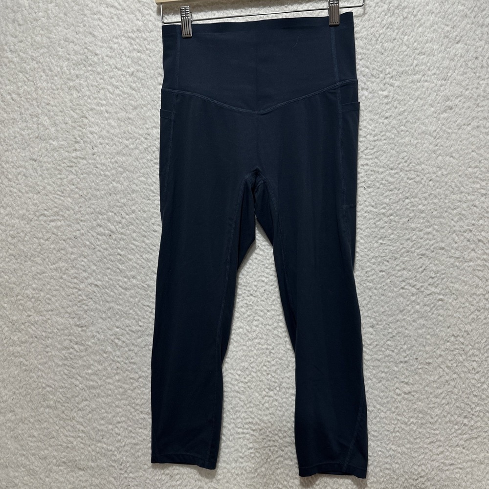 Halara Women's‎ Cropped Leggings Size Medium Dark Blue Cloudful NWT